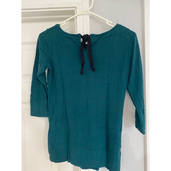 LOFT Turquoise cozy & classy sweater with pockets - Picture 5 of 5